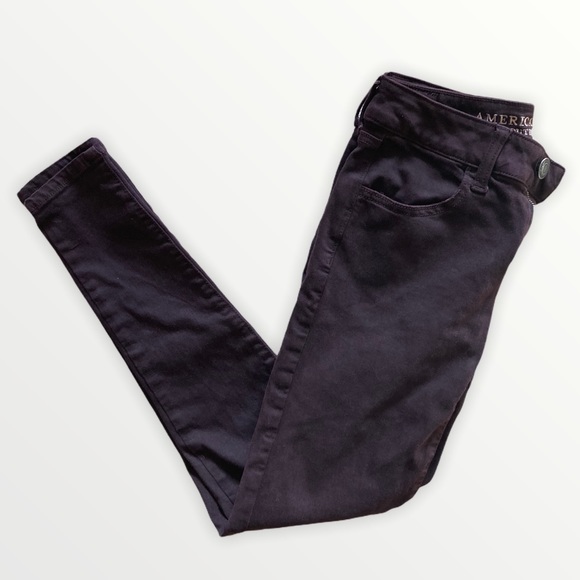 Maroon American Eagle Super Stretch Jegging - Picture 2 of 12
